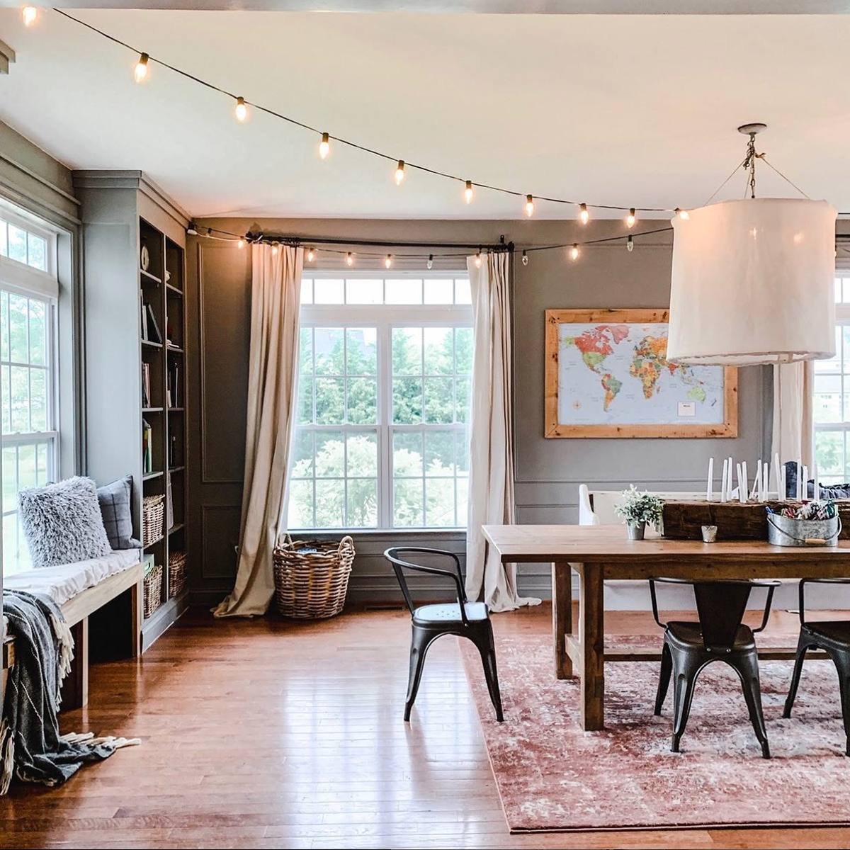 Cozy Multi-Purpose Homeschool room idea