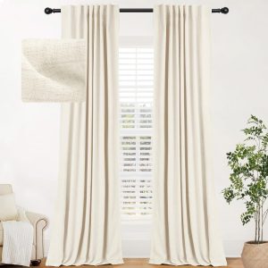 cream curtains