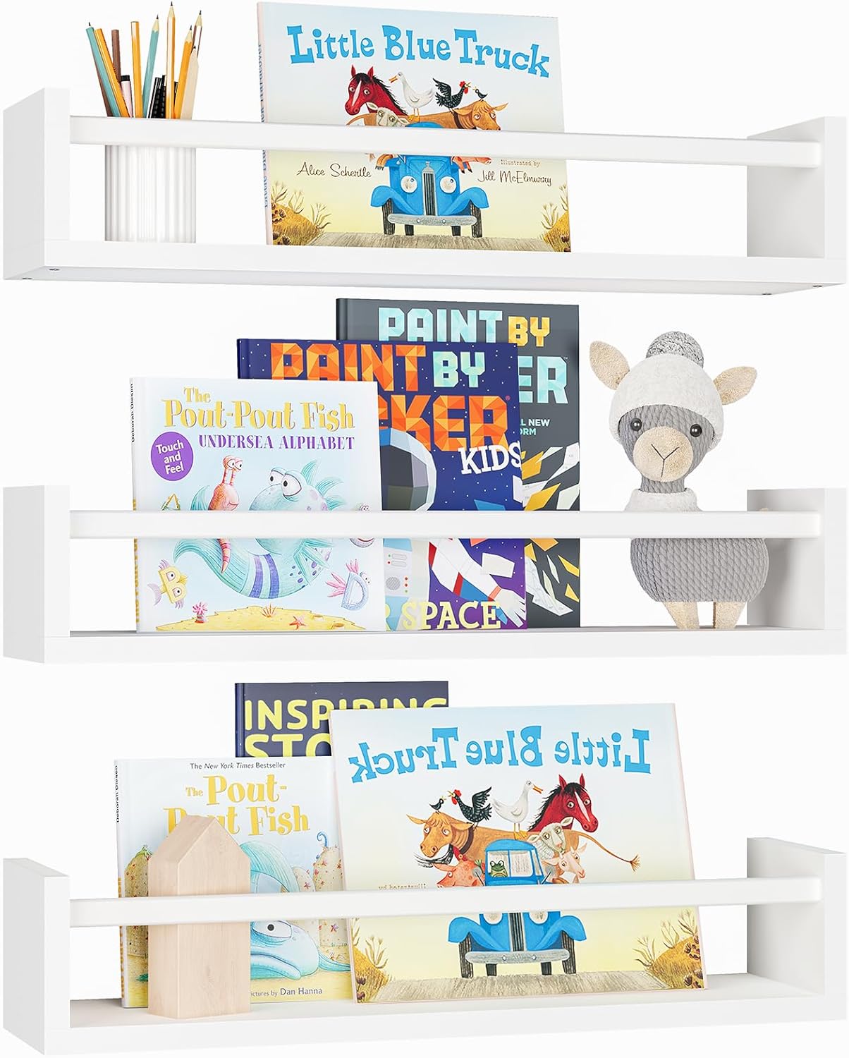 floating bookshelves