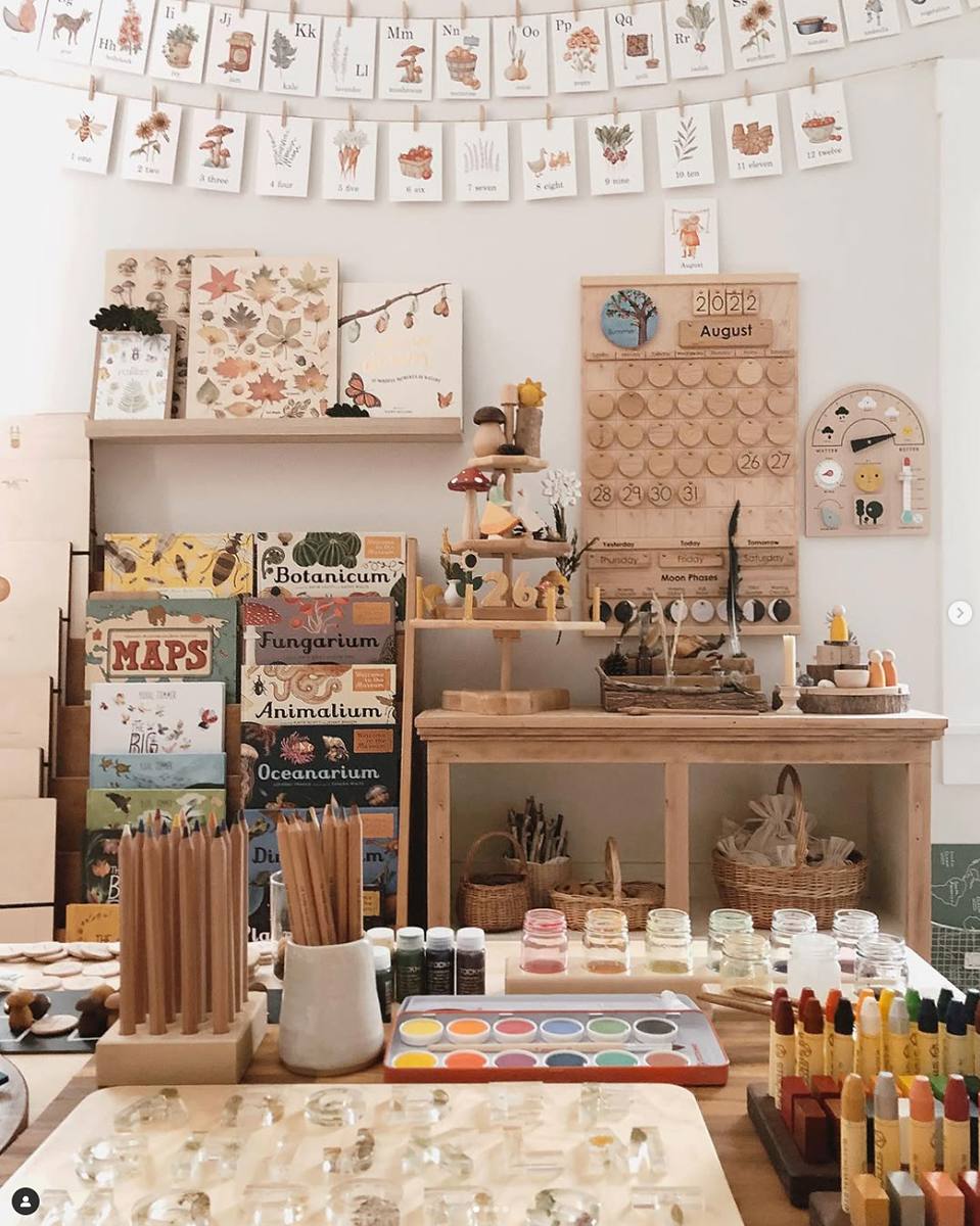 nature inspired homeschool room ideas 2