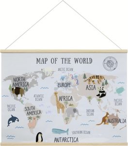 world map poster