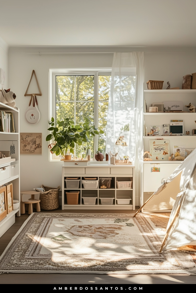 Montessori-Inspired Cozy Den Playroom