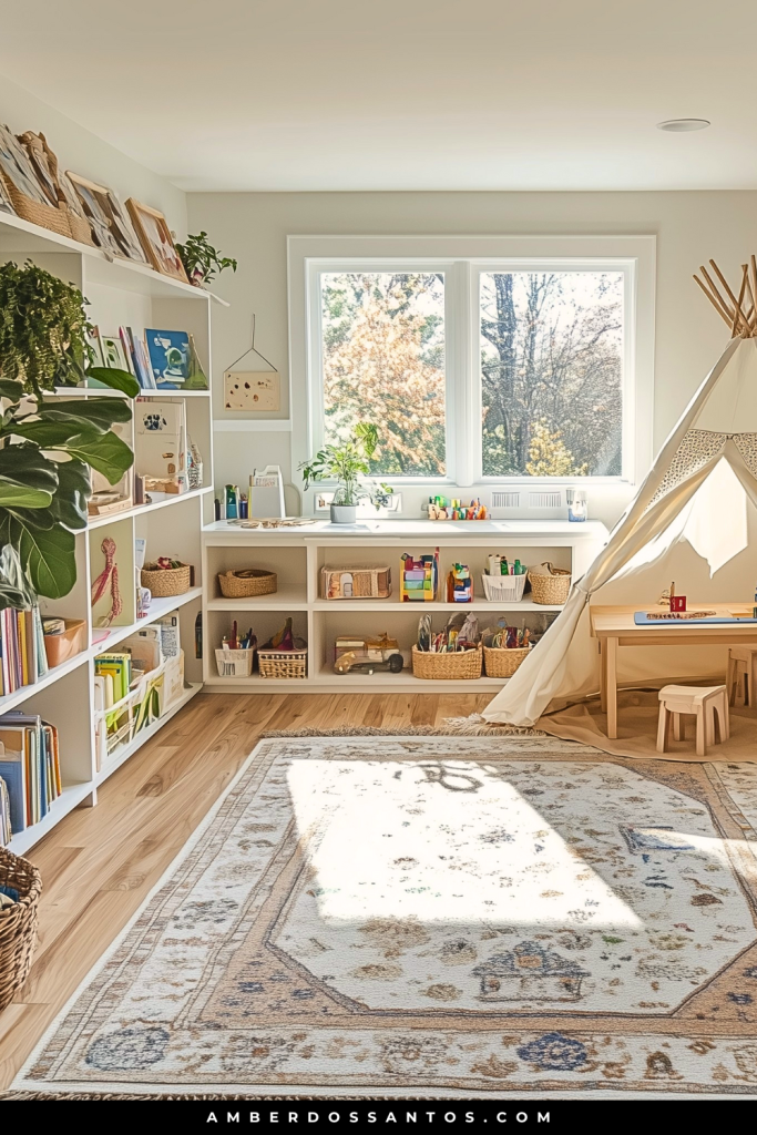 Montessori-Inspired Activity Hub Playroom