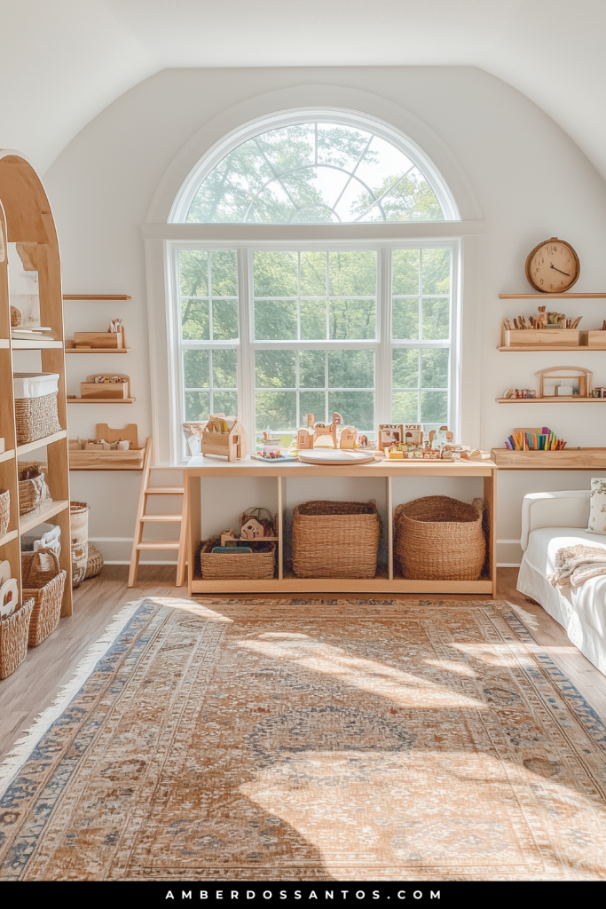 Montessori-Inspired Sunlit Sanctuary Playroom