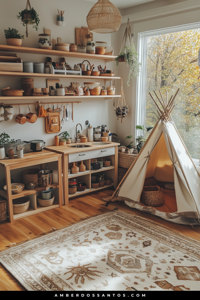 Montessori-Inspired Kitchen Haven Playroom