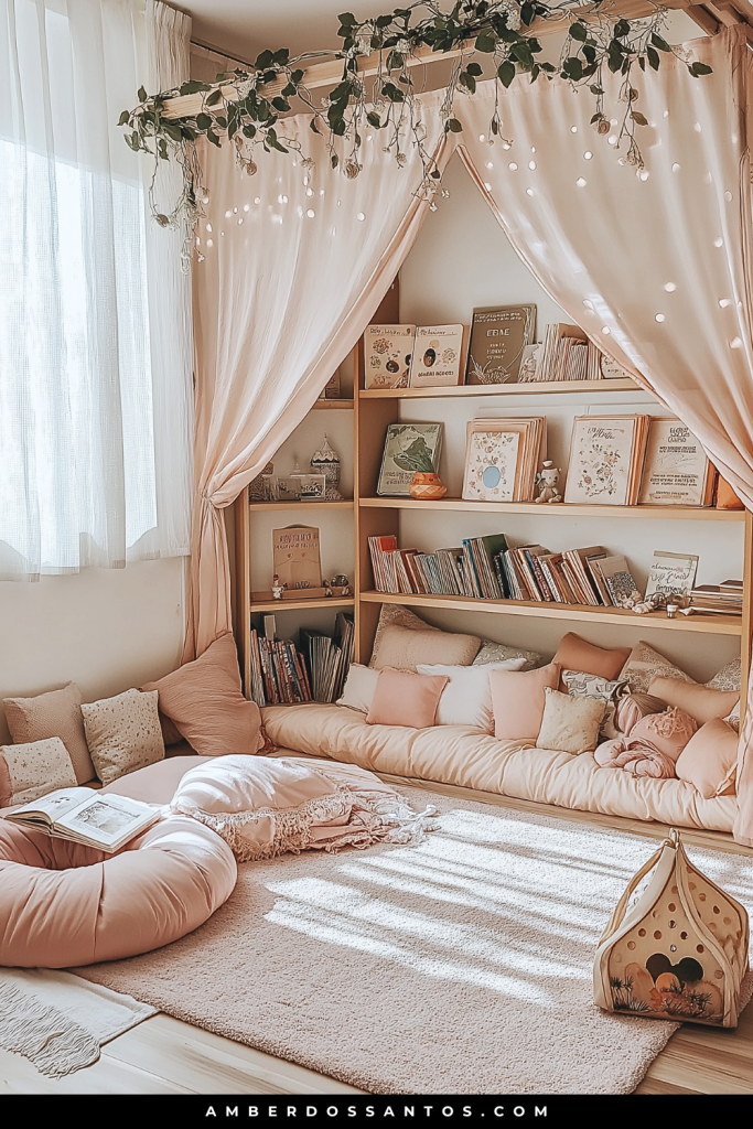 Montessori-Inspired Forest Library Playroom