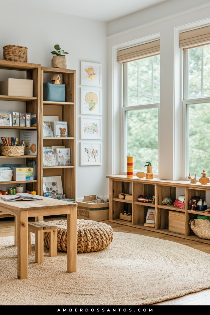 Montessori-Inspired Natural Study Playroom