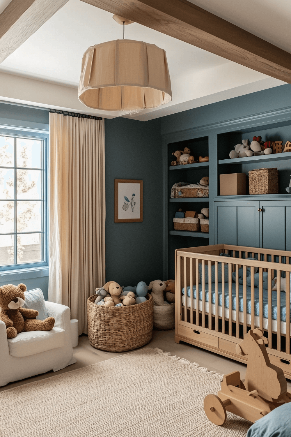 baby-boy-nursery-room-blue-green-built-ins