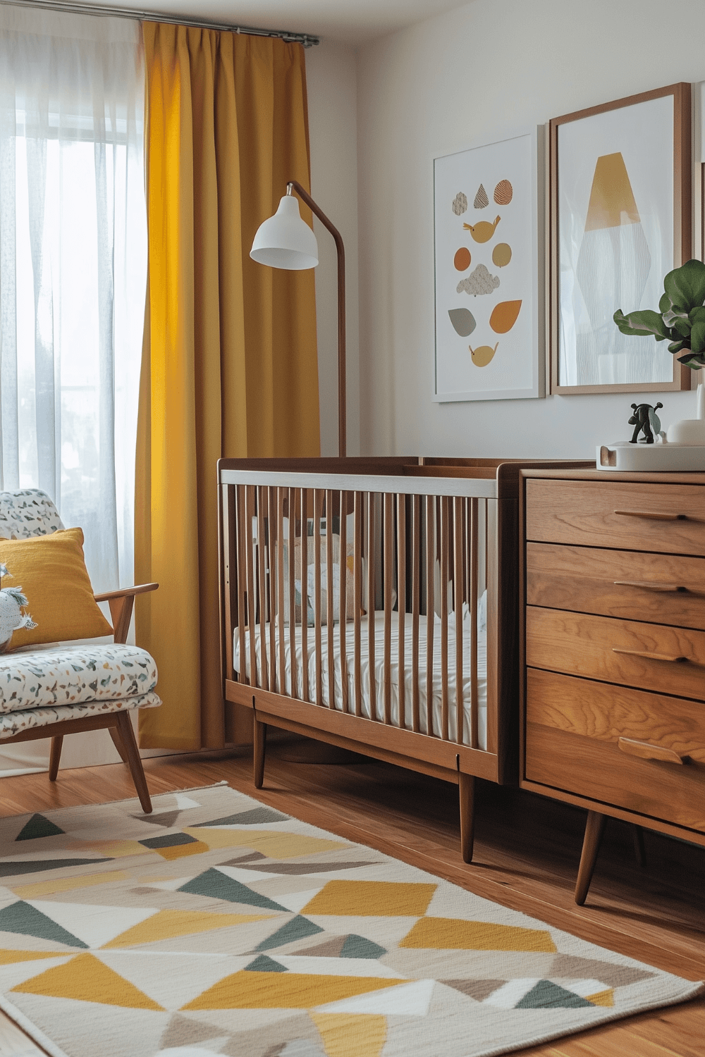 baby-boy-nursery-room-yellow-midcentury