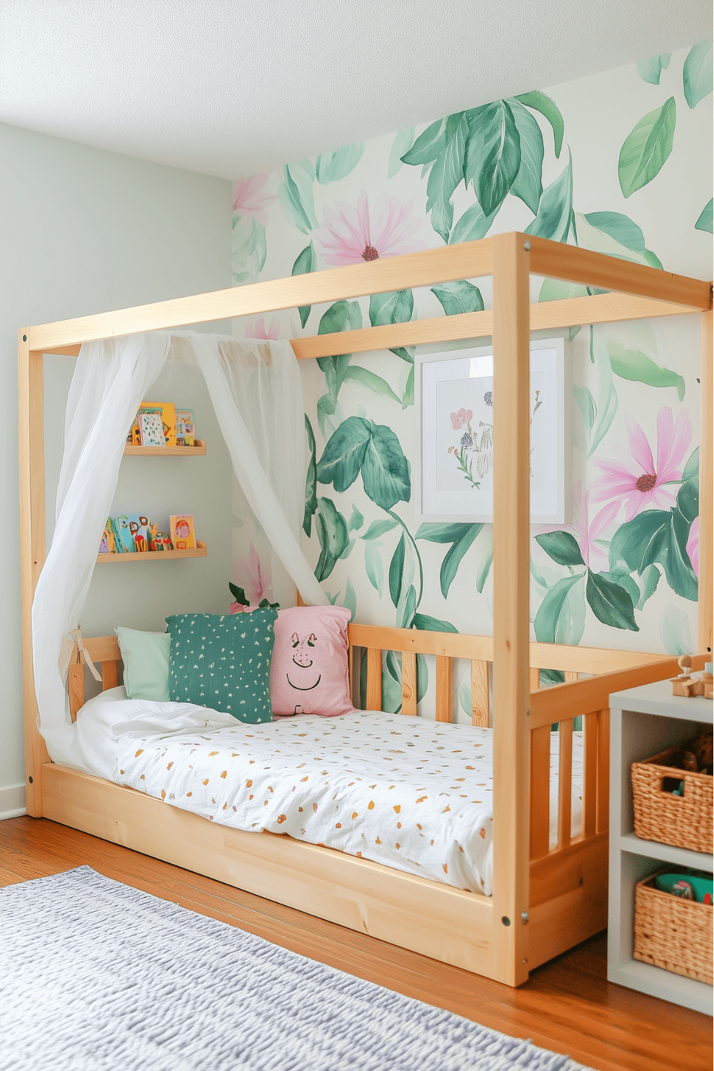 10-montessori-bedroom-ideas-botanical-garden-theme