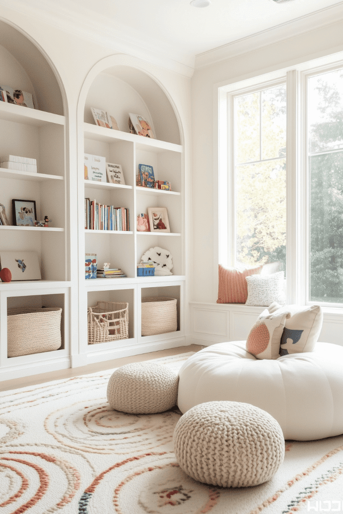 living-room-playroom-combo-arched-library