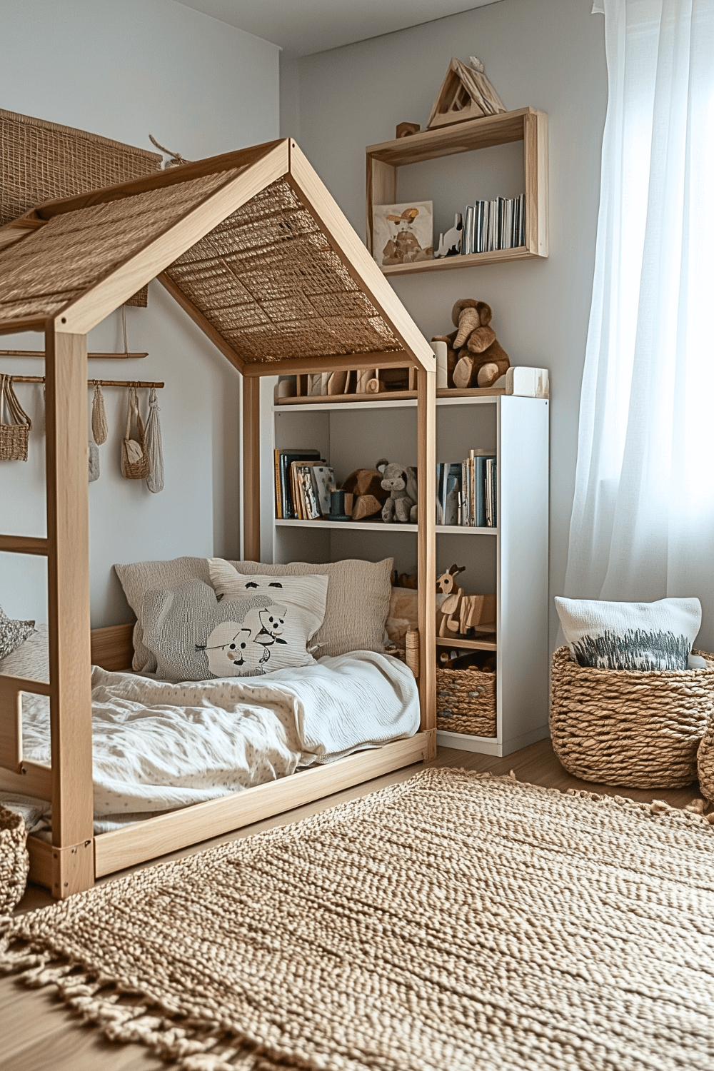 2-montessori-bedroom-ideas-natural-jute-storage