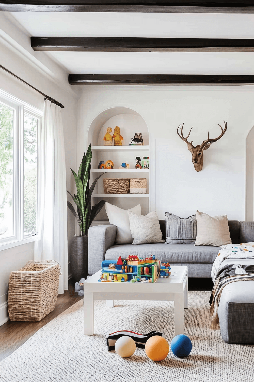 living-room-playroom-combo-modern-rustic-arch