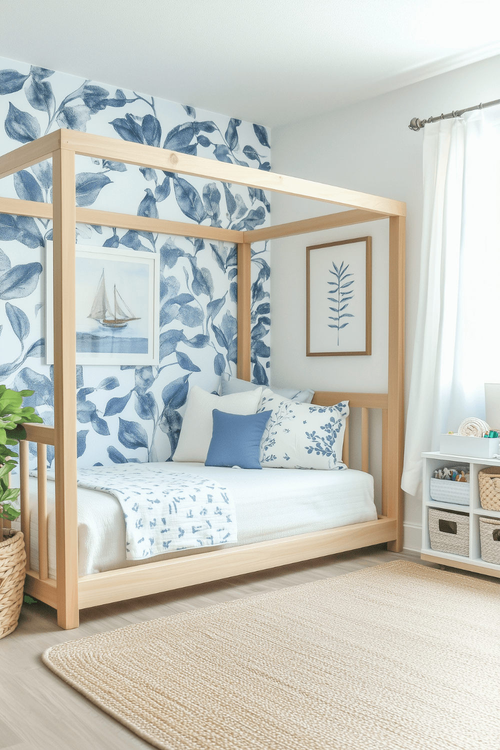 22-montessori-bedroom-ideas-coastal-botanical-blue