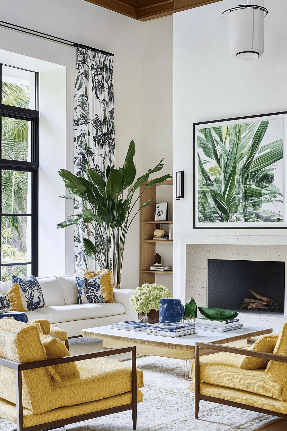 4-Tropical Modern Living Room