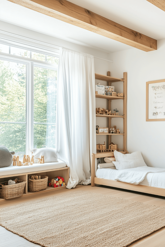 6-montessori-bedroom-ideas-farmhouse-window-seat