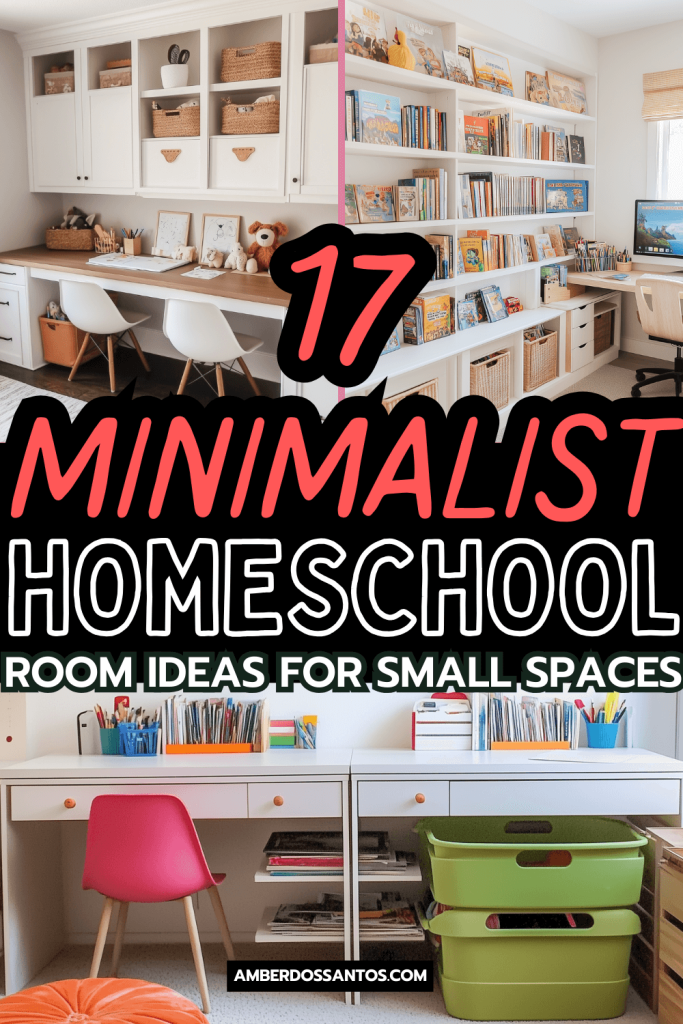 minimalist homeschool room ideas for small spaces