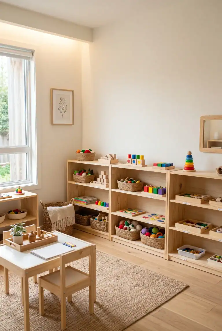 33 Montessori Toy Storage Ideas for a Calm and Organized Playroom