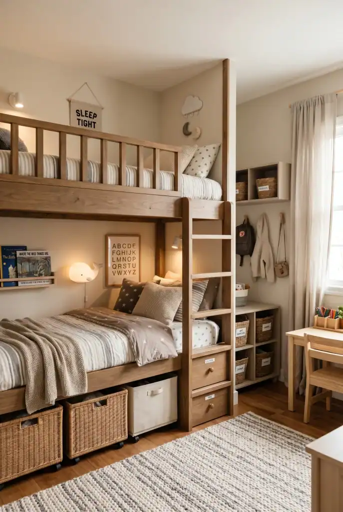 25 Shared Kids Bedroom Ideas That Are Functional and Beautiful
