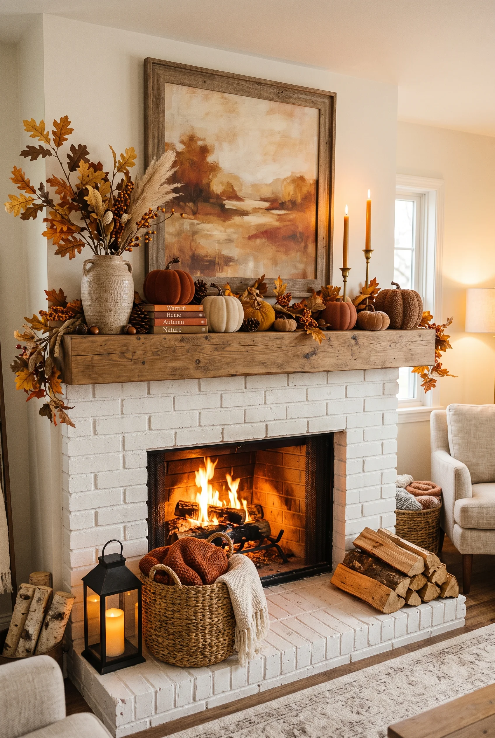 autumn mantel decorations_1