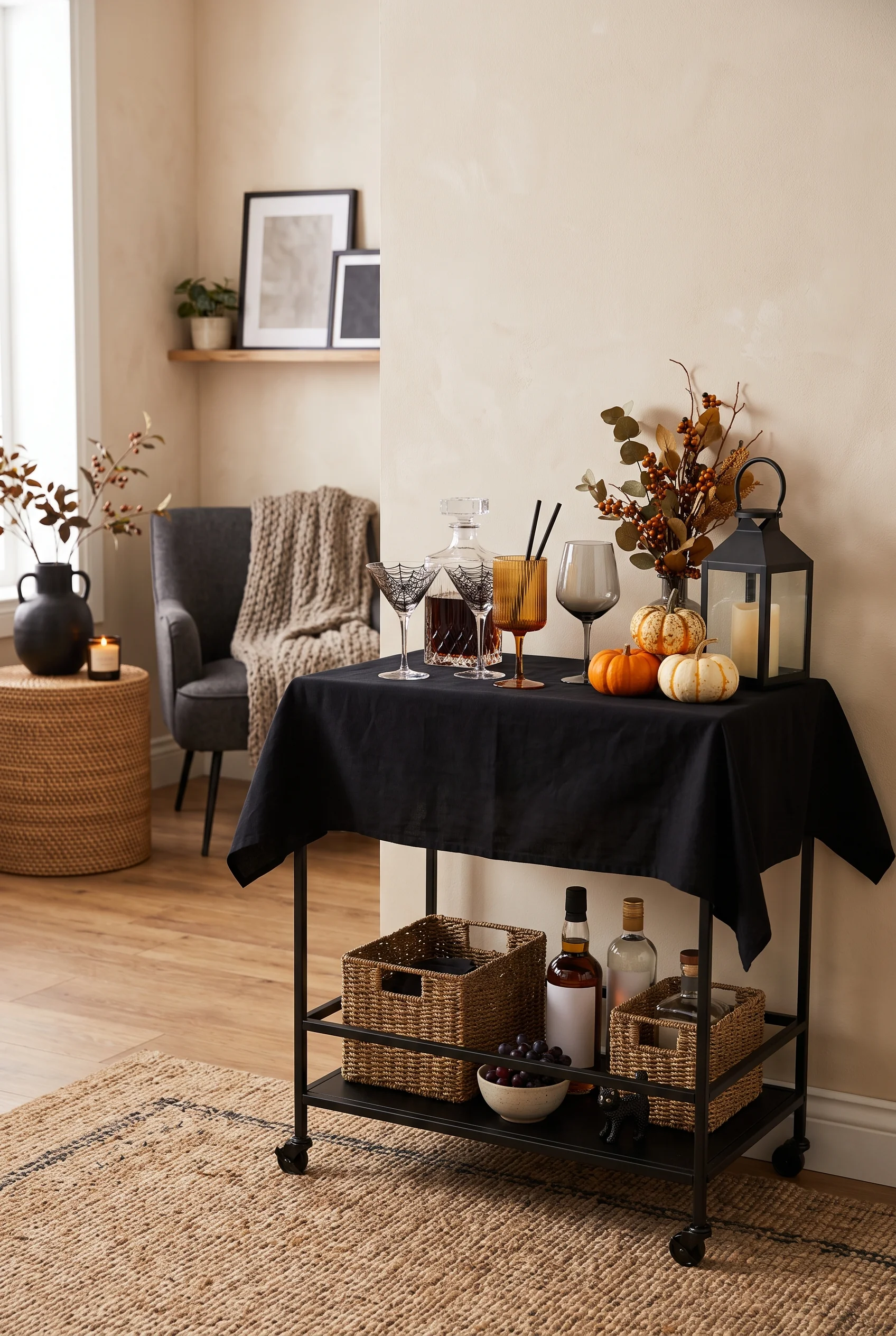 chic halloween room setup_4