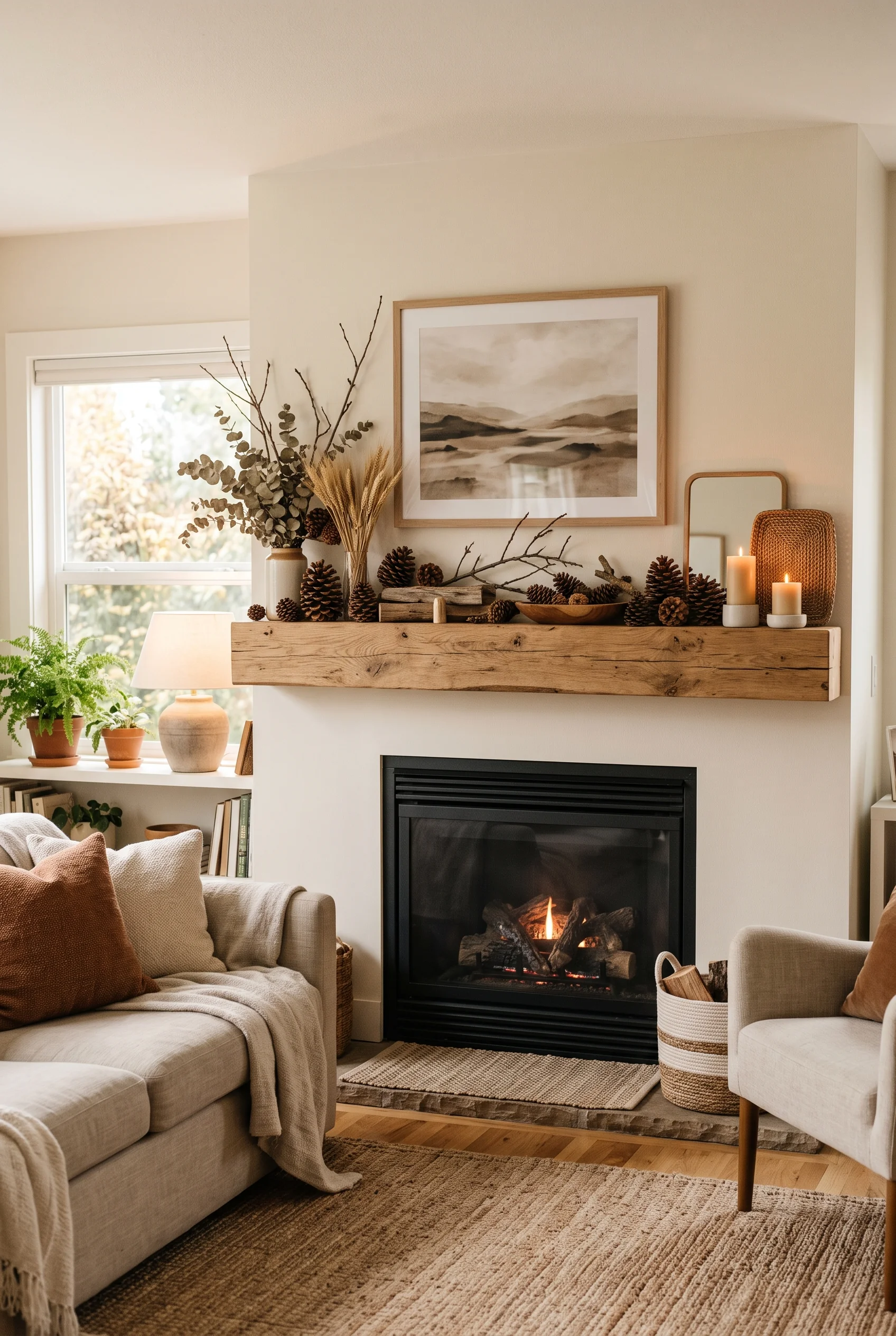 fall mantel decor ideas_1