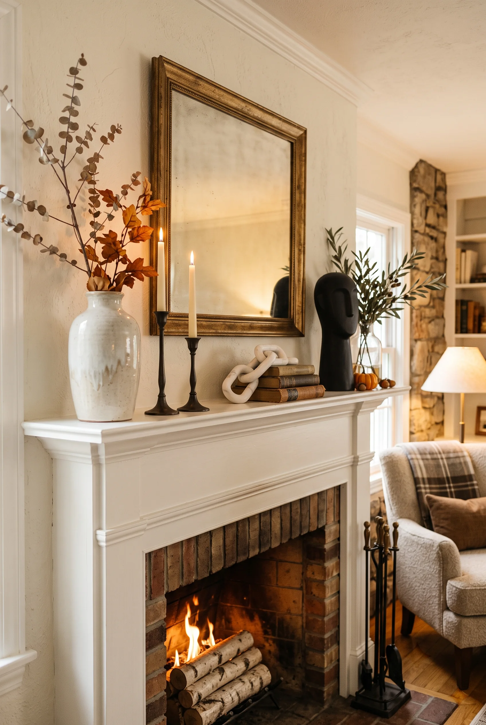 fall mantel decor ideas_2