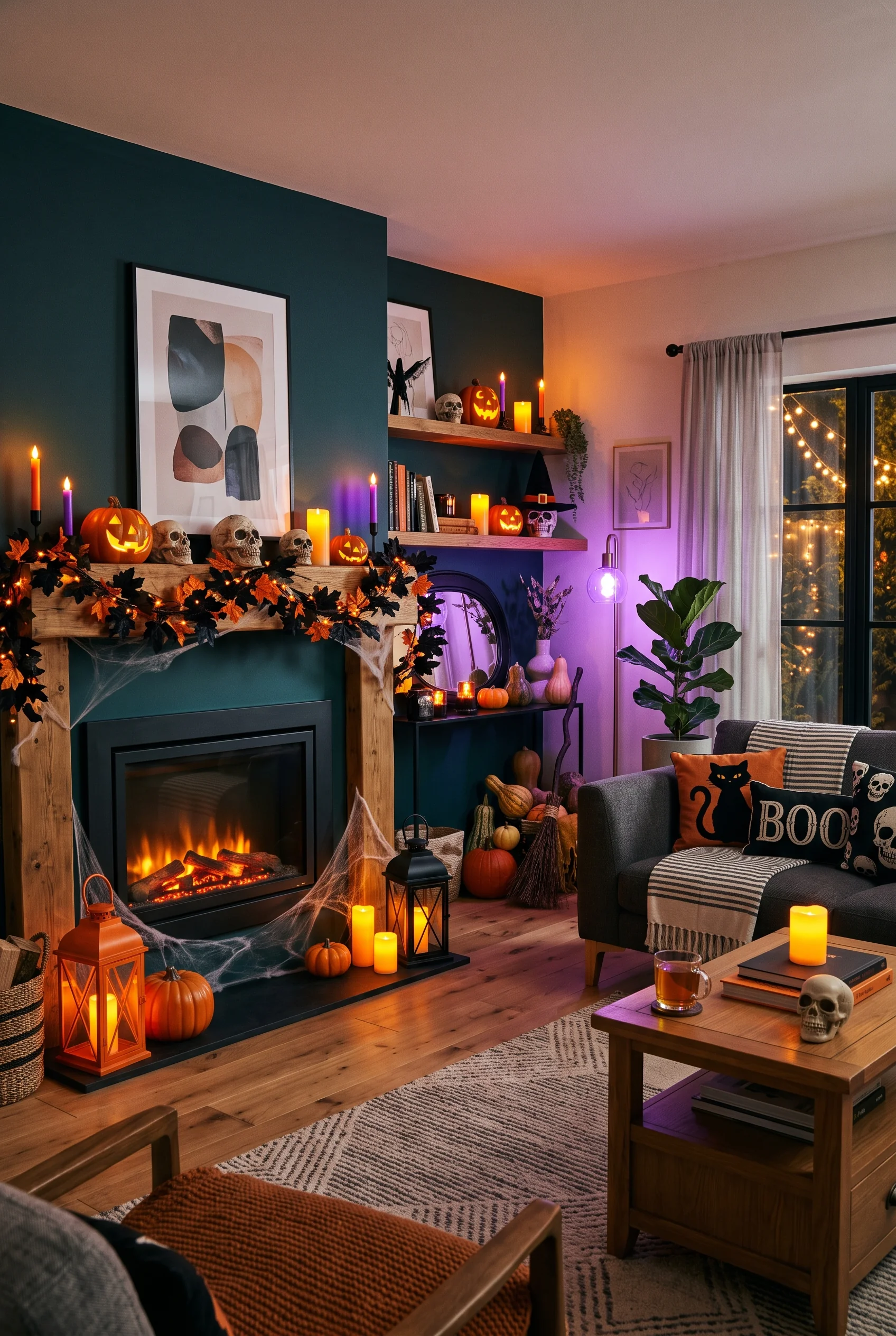 halloween mantel ideas_2