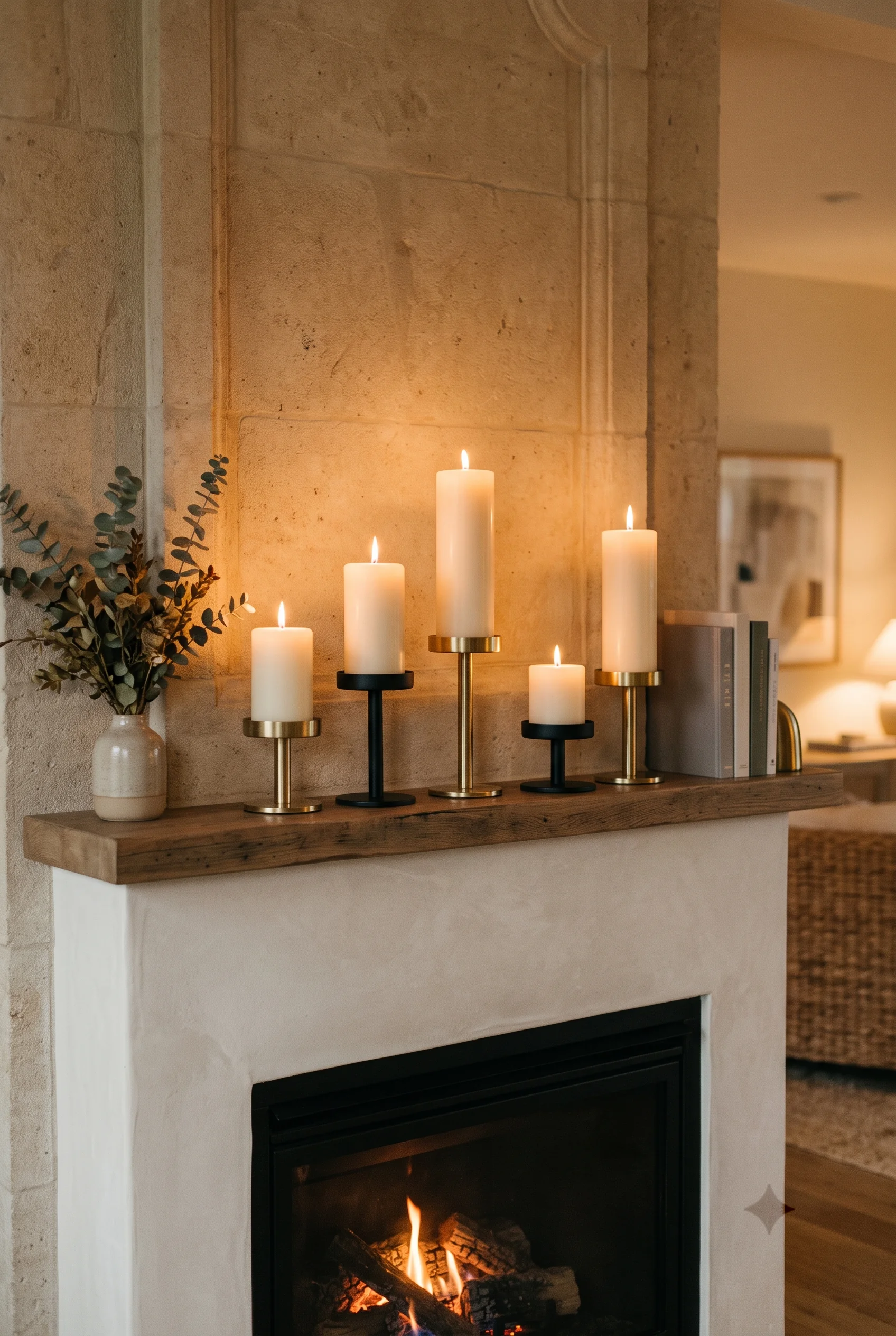 seasonal fireplace decor_2