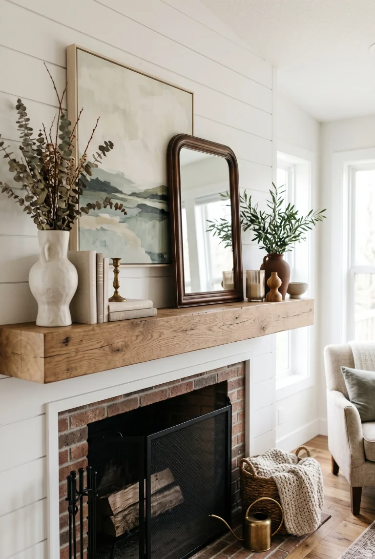 23 Fall Mantel Decor Ideas That Make a Fireplace Feel Finished