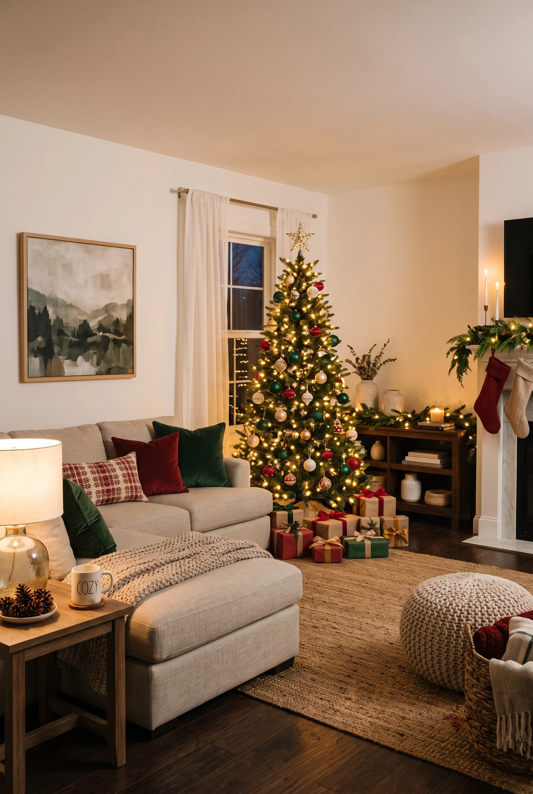 085 4 christmas living room decor
