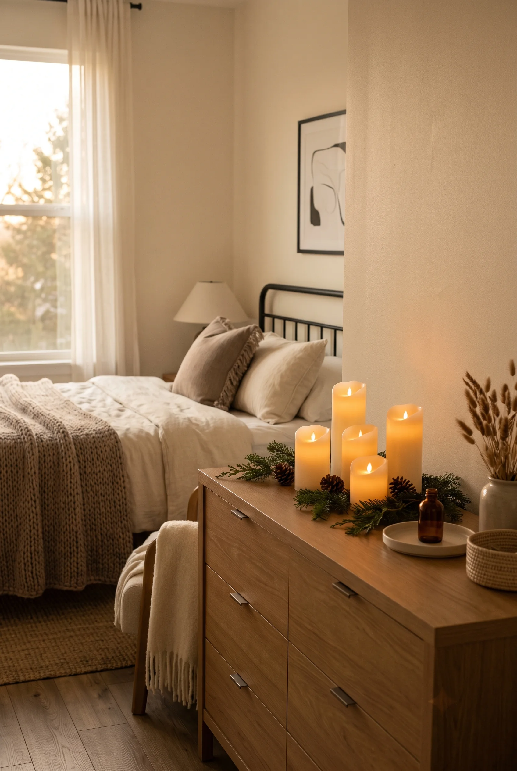 087 17 christmas bedroom decor