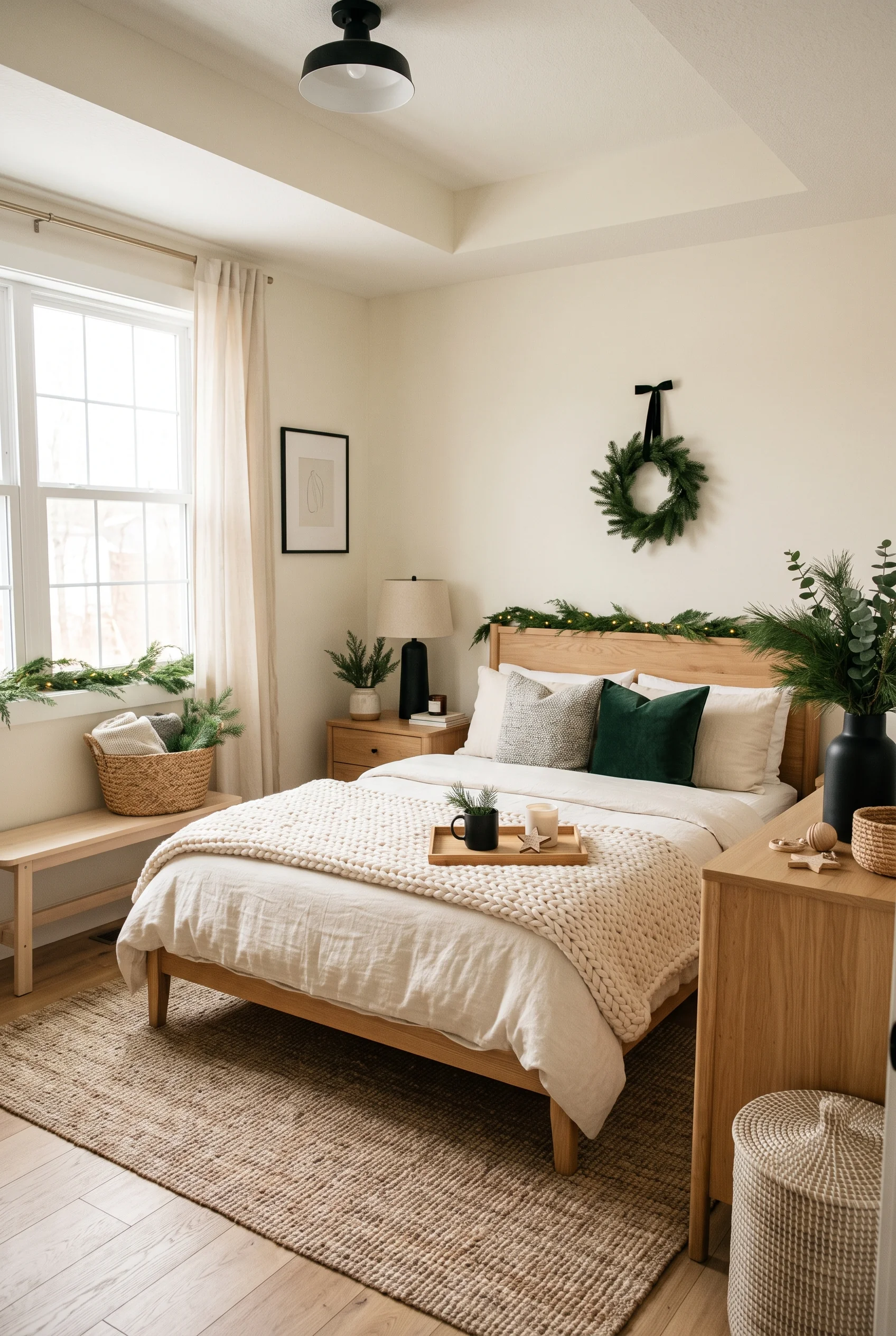087 23 christmas bedroom decor