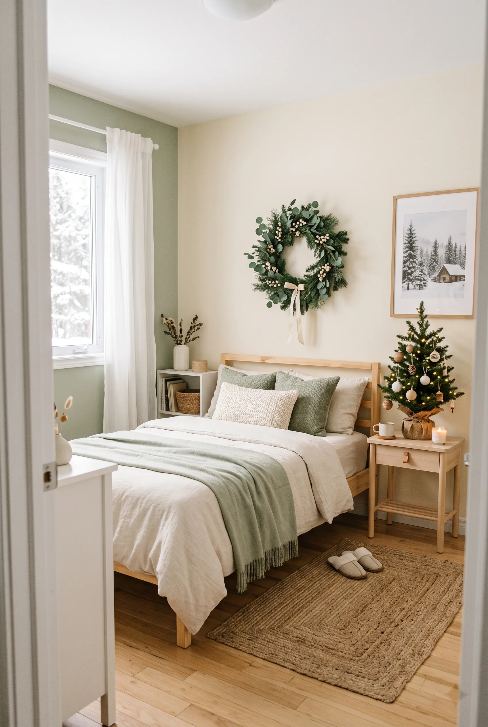 087 25 christmas bedroom decor