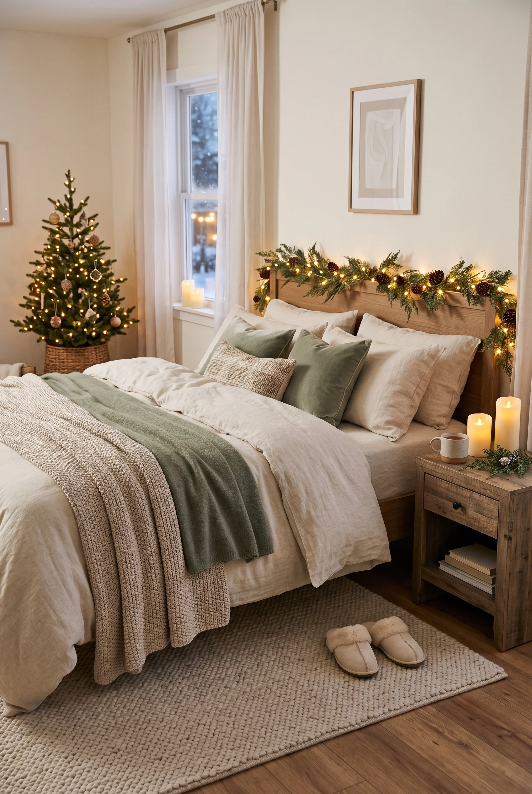 087 27 christmas bedroom decor