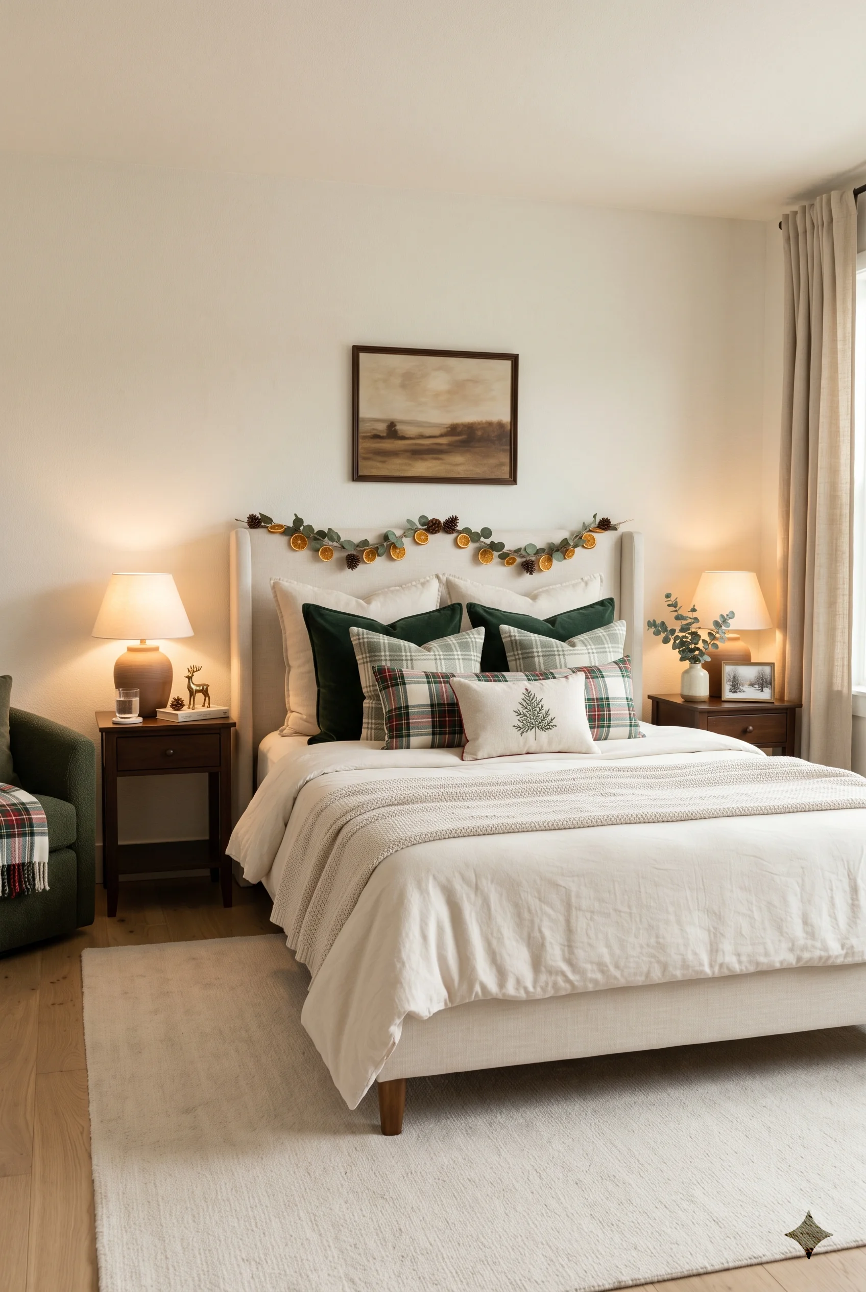 087 3 christmas bedroom decor