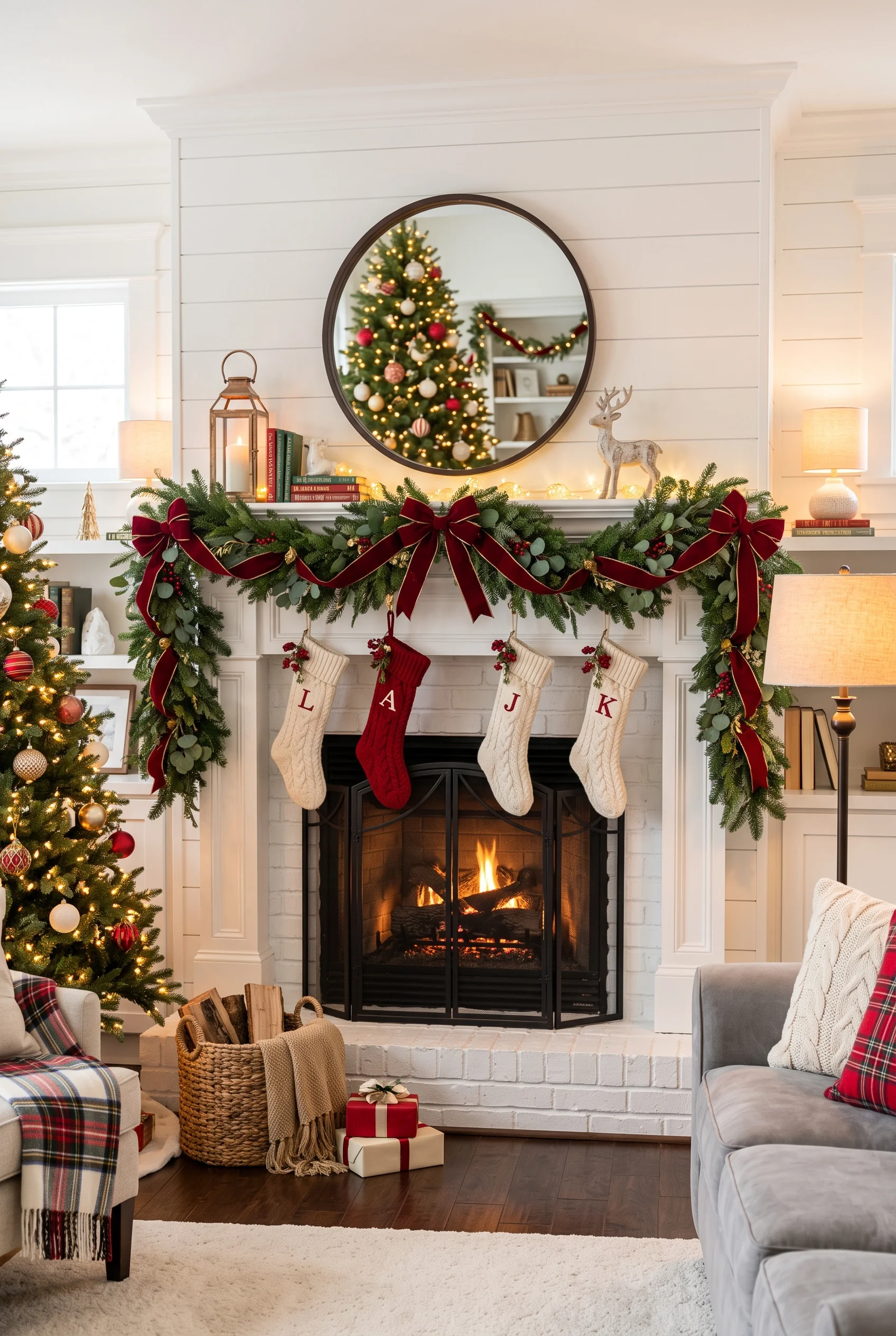 088 16 christmas mantel decor ideas