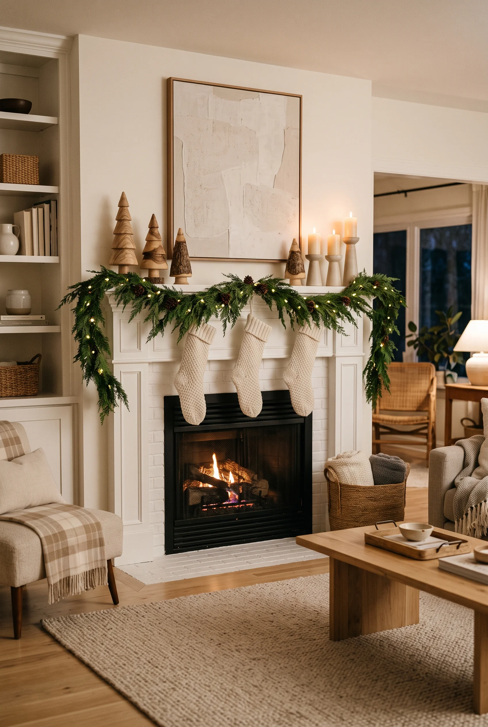 088 17 christmas mantel decor ideas