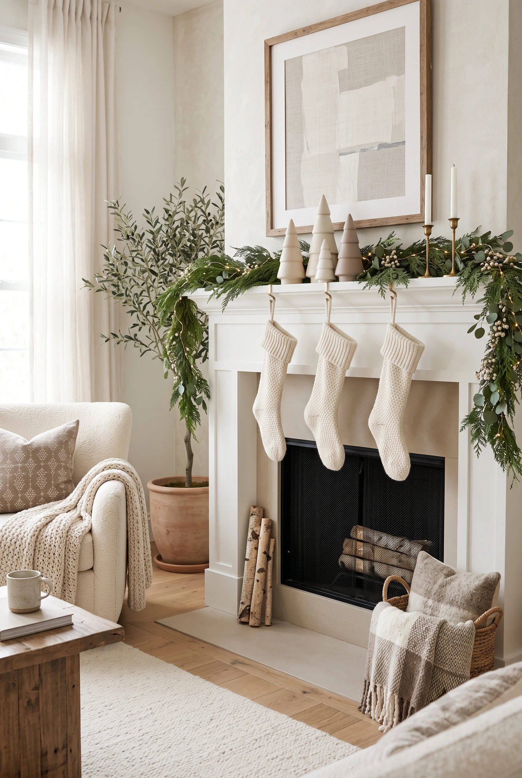 088 18 christmas mantel decor ideas