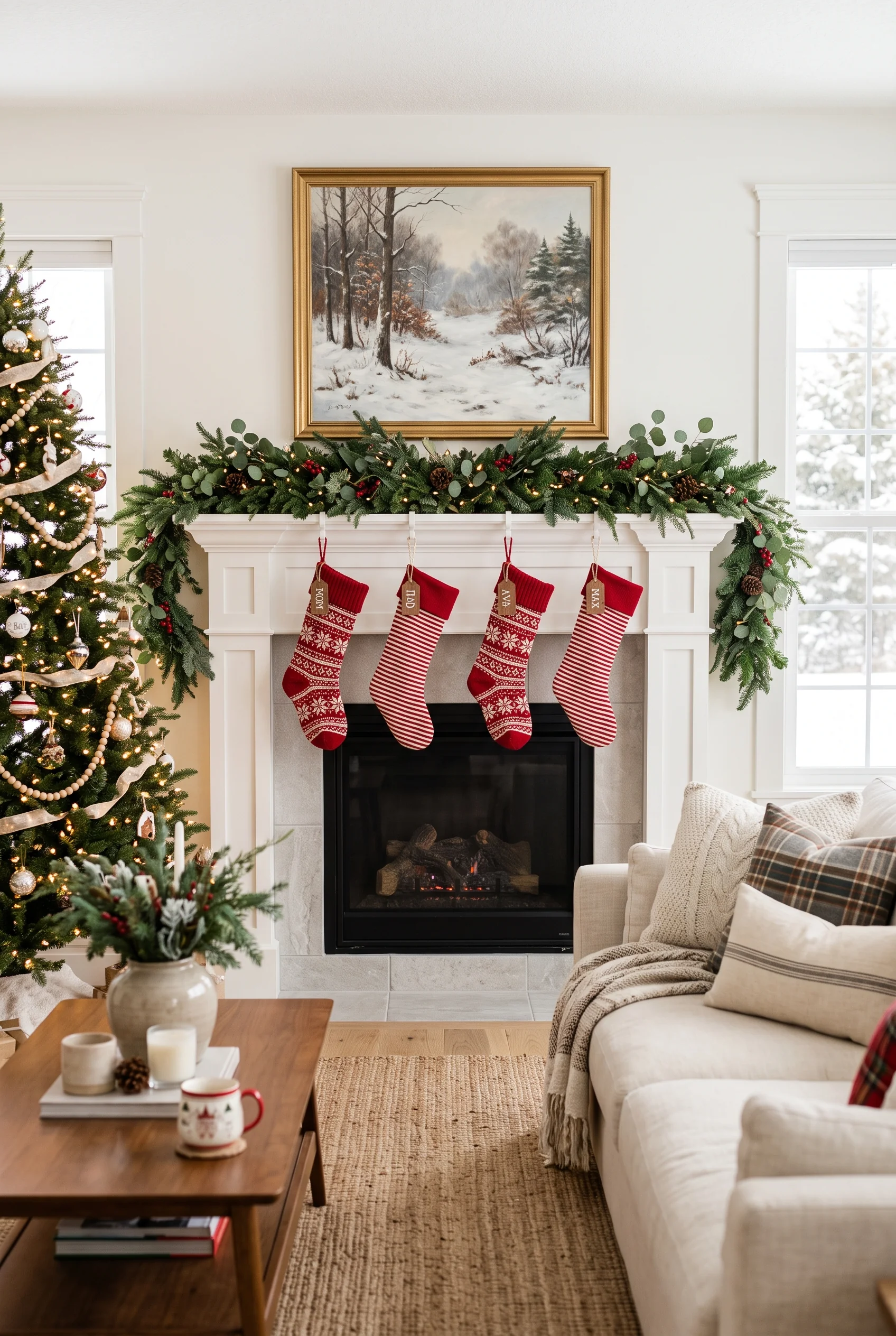 088 2 christmas mantel decor ideas