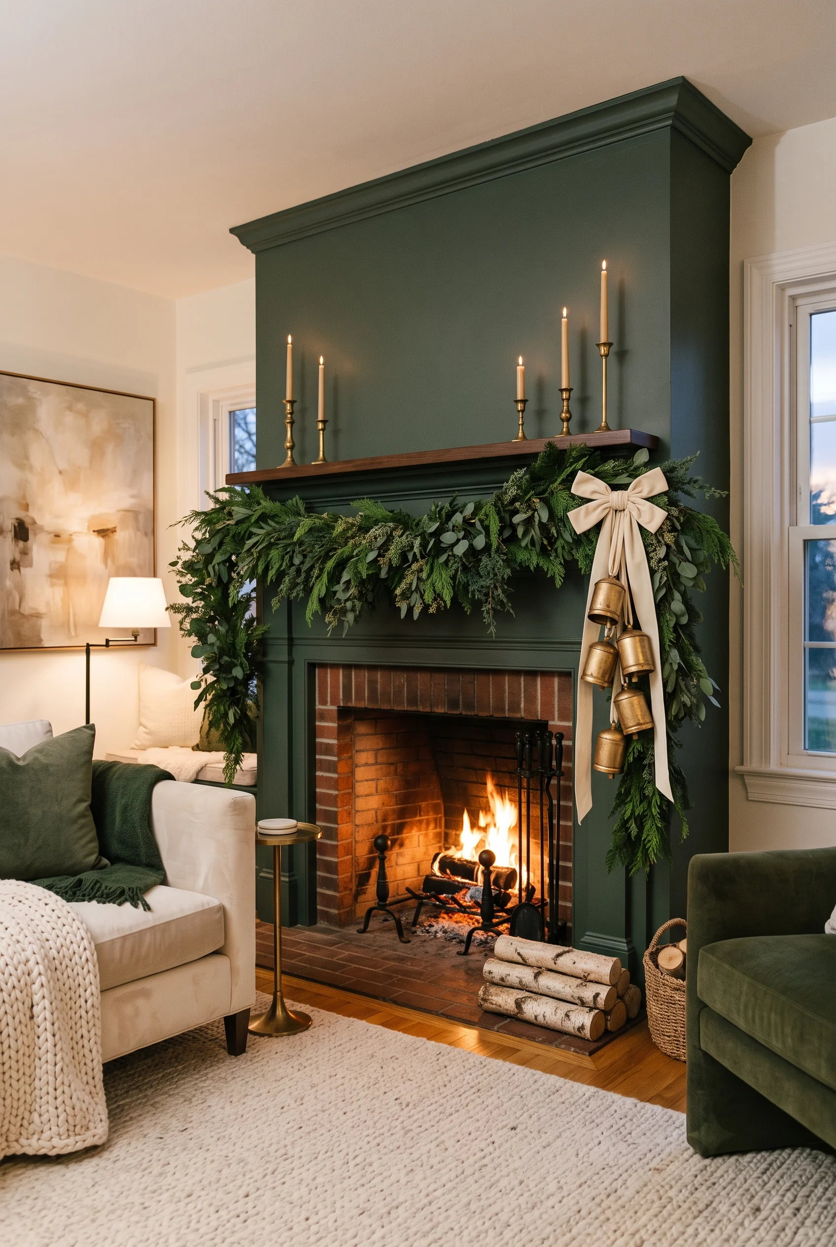 088 3 christmas mantel decor ideas