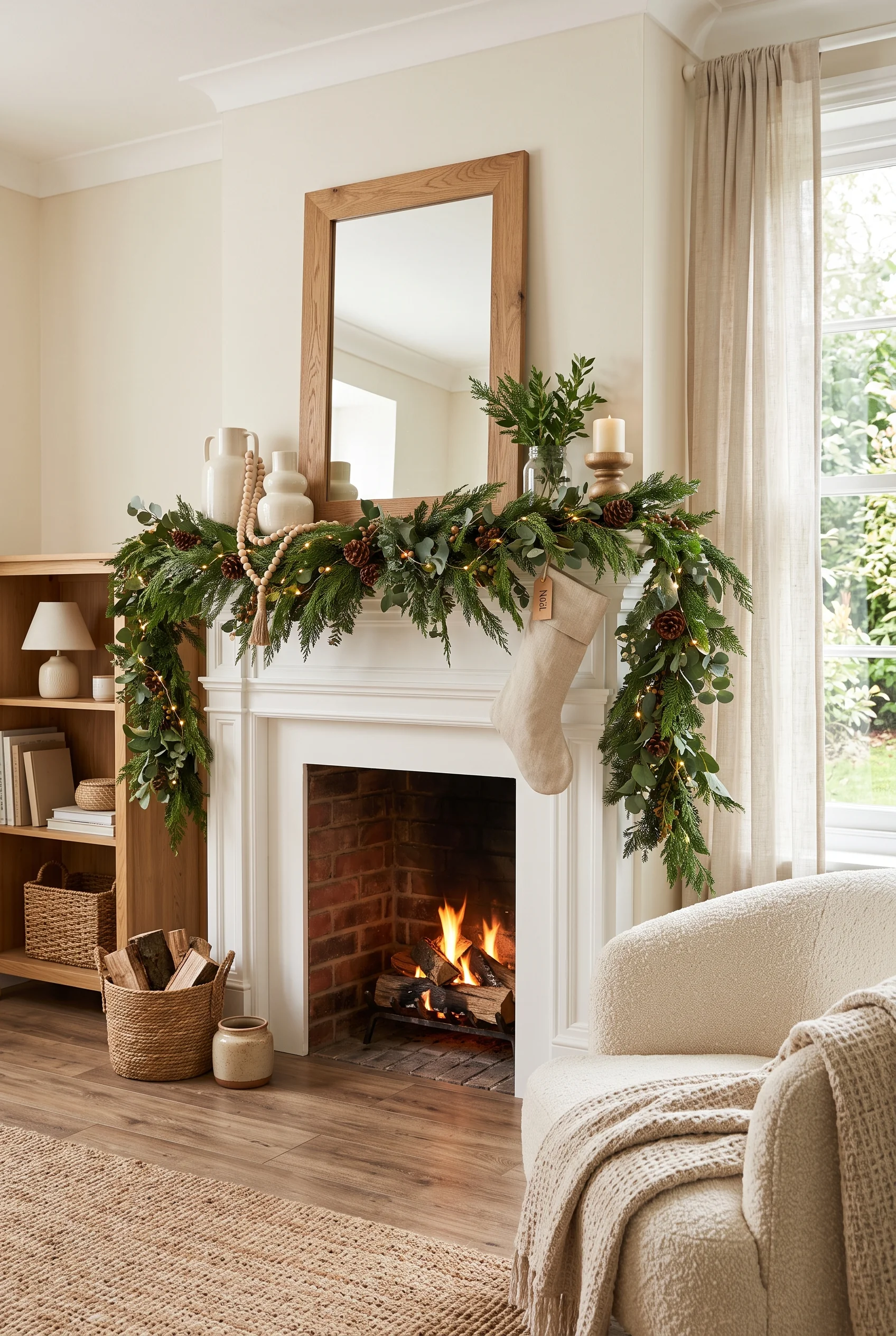 088 7 christmas mantel decor ideas