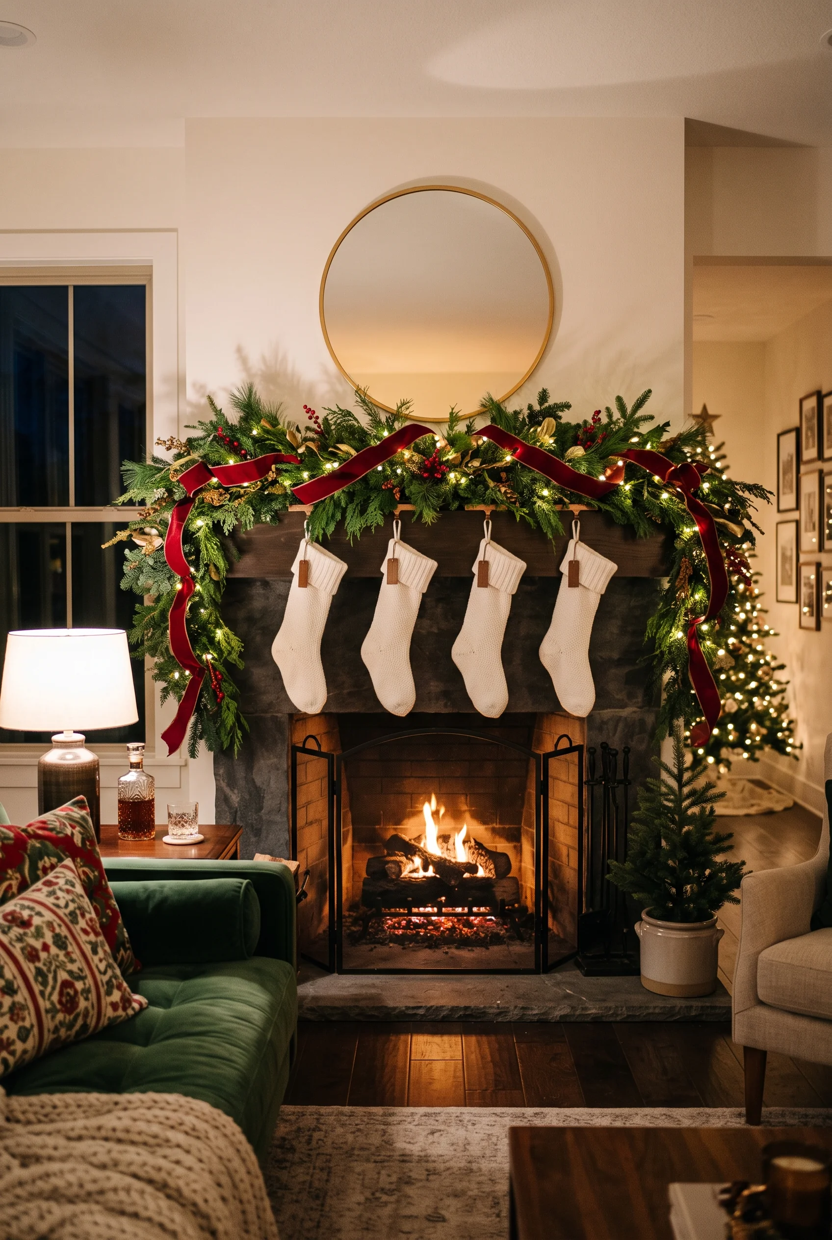 088 8 christmas mantel decor ideas