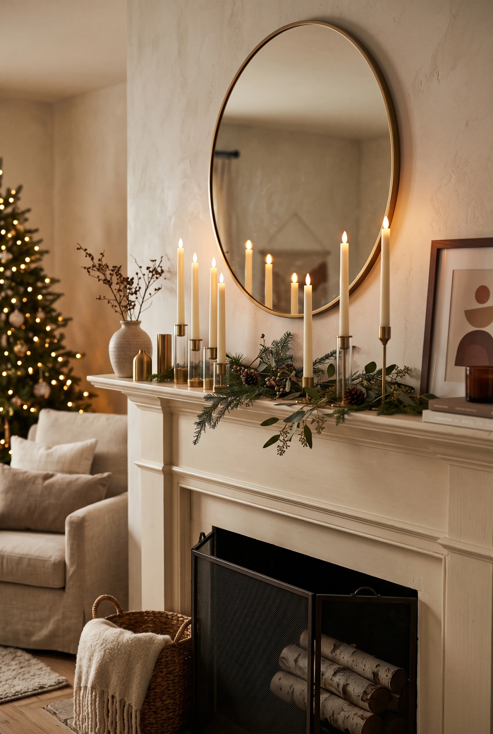088 9 christmas mantel decor ideas