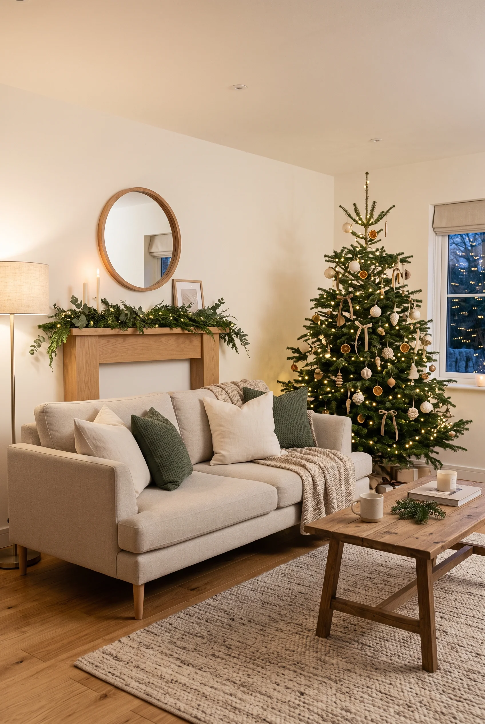089 25 neutral christmas decor