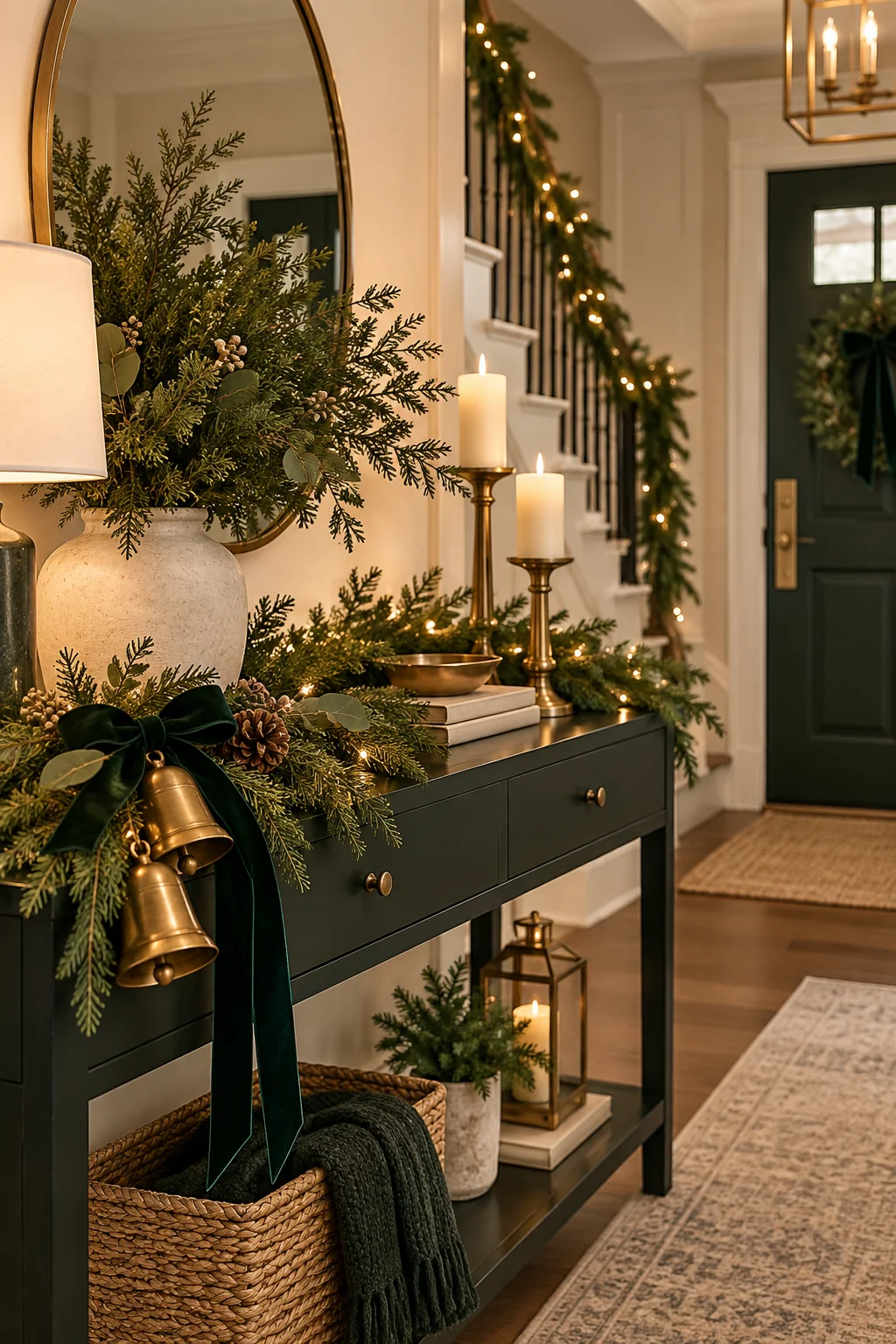 090 11 christmas entryway decor