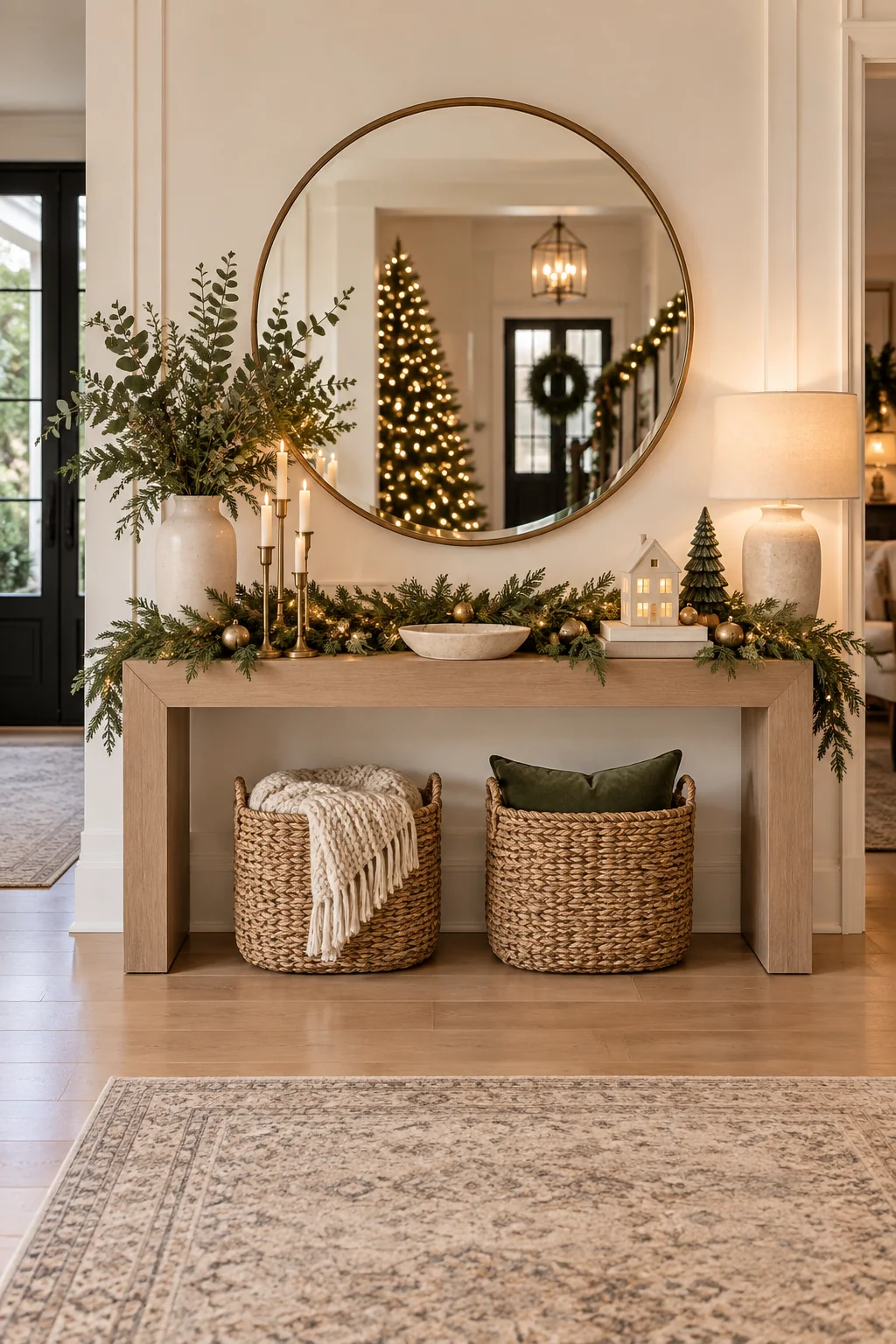 090 14 christmas entryway decor