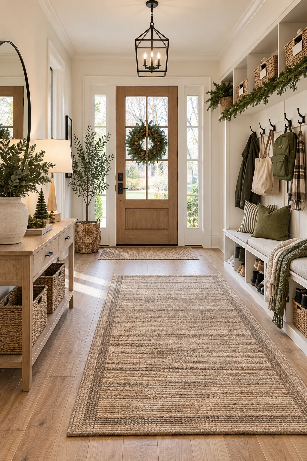 090 16 christmas entryway decor
