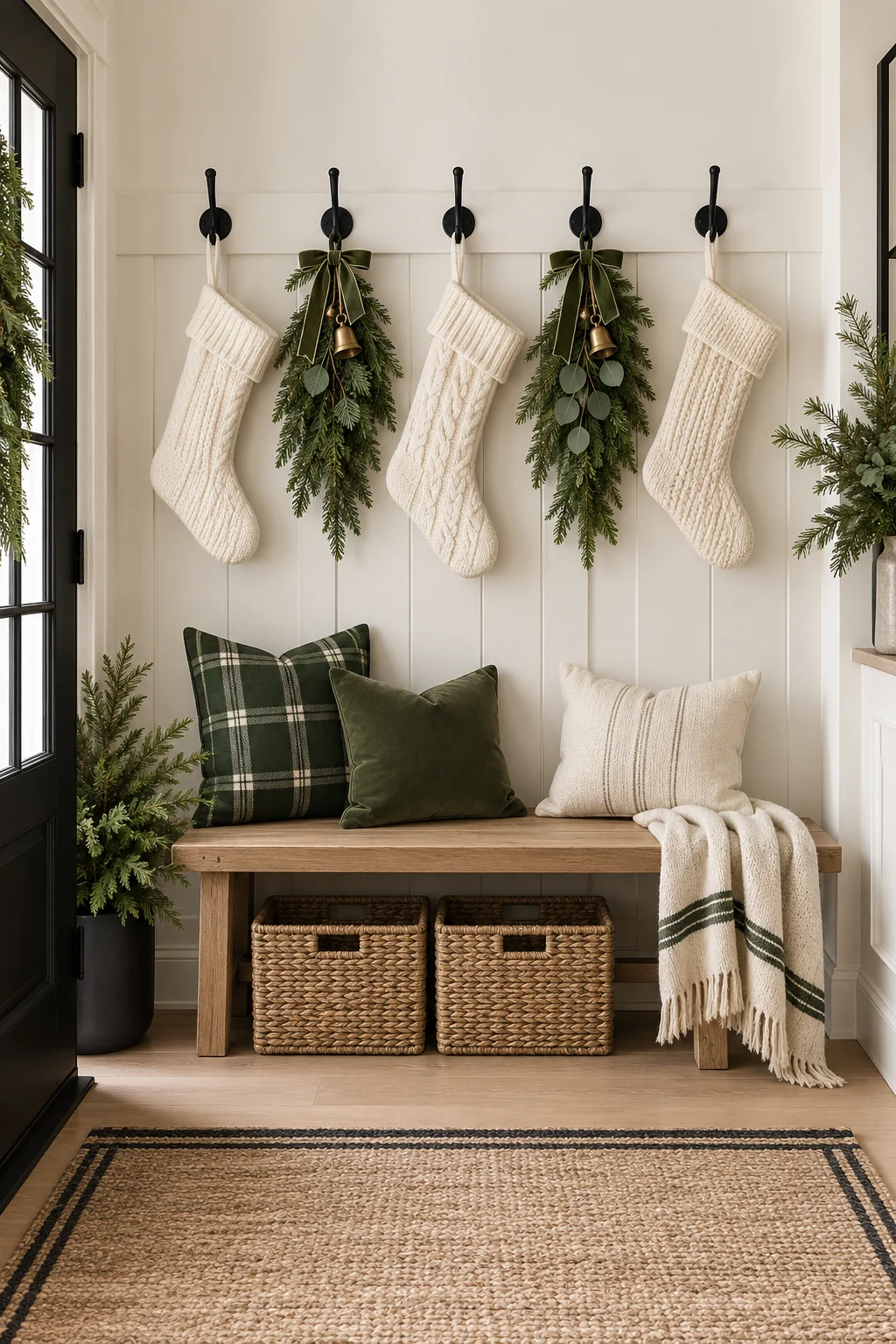 090 18 christmas entryway decor