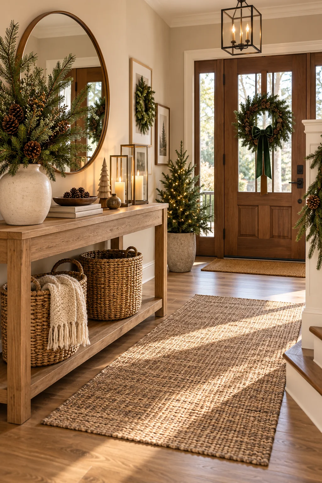 090 19 christmas entryway decor
